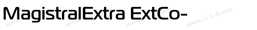 MagistralExtra ExtCo字体转换